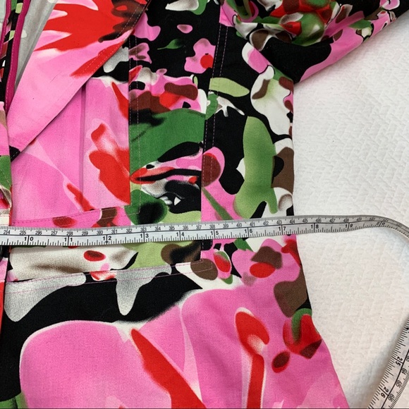 Insight New York Floral Cotton Abstract Blazer 8 - Picture 8 of 12